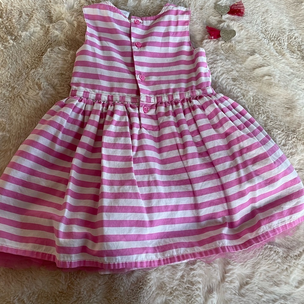 Pink and White Striped Dress - Picture 8 of 9